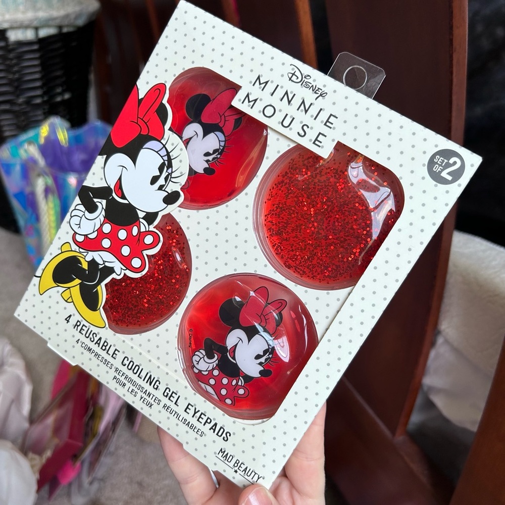 Disney Minnie Mouse 4 Reusable Cooling Gel Eyepads